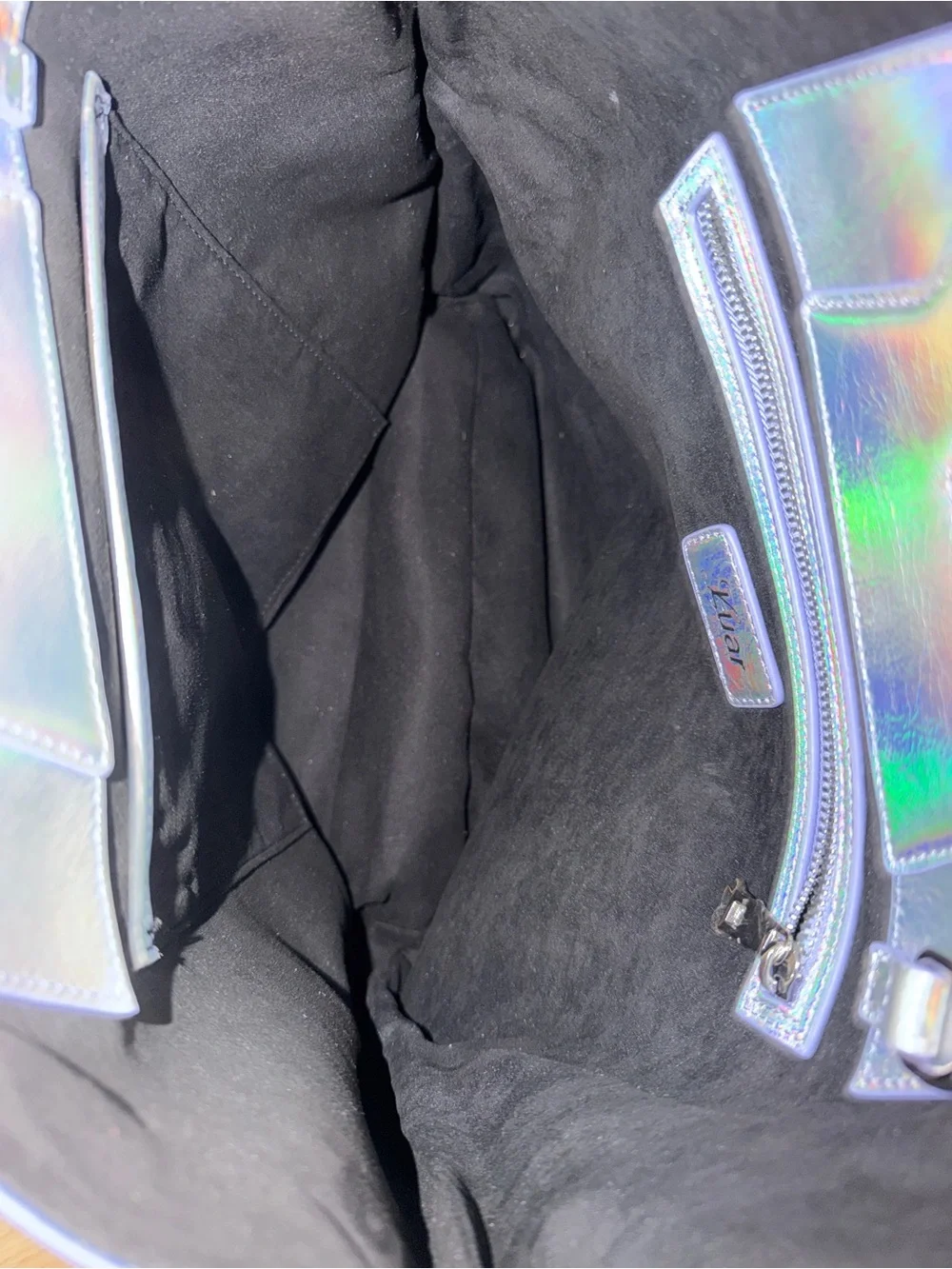 Luar - Iridescent Silver Tote Bag